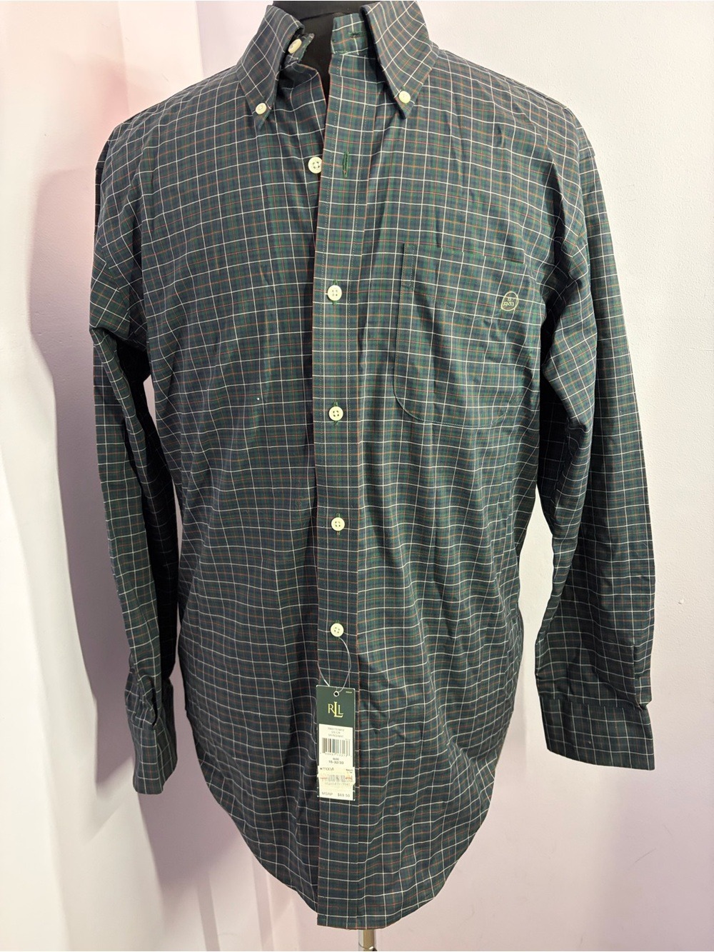 Ralph Lauren Classic Fit Cotton Button Down Shirt, NWT, Size 15/32-33
